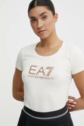 EA7 Emporio Armani pamut póló női, bézs - bézs XS