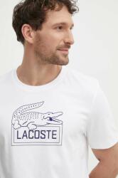Lacoste t-shirt bézs, férfi, nyomott mintás - bézs XXL - answear - 32 990 Ft