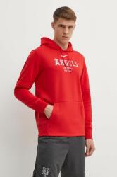 Nike felső Los Angeles Angels piros, férfi, nyomott mintás, kapucnis - piros M