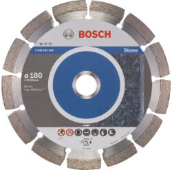 Bosch Gyémánt vágókorong 180 x 2, 0 x 10 x 22, 2 mm szegmentált Standard for Stone (2608602600) - vasasszerszam