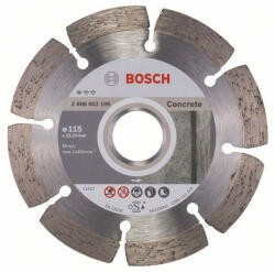 Bosch Gyémánt vágókorong 115 x 1, 6 x 10 x 22, 2 mm szegmentált Standard for Concrete (2608602196) - vasasszerszam