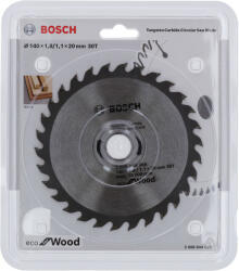 Bosch Fűrésztárcsa fához 140 x 20 x 1, 8 mm / 30T ECO for Wood (2608844565) - vasasszerszam