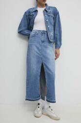 Answear Lab farmer szoknya maxi, egyenes - kék XS - answear - 29 990 Ft