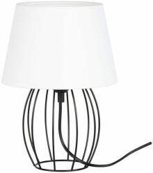 Safako Merano asztali lámpa E27-es foglalat, 1 izzós, 25W fekete-fehér