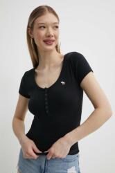 Abercrombie & Fitch t-shirt női, fekete - fekete XS - answear - 14 990 Ft