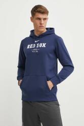 Nike felső Boston Red Sox sötétkék, férfi, nyomott mintás, kapucnis - sötétkék S