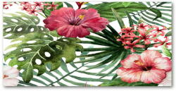 Wallmuralia. hu Akril üveg kép Trópusi virágok 125x50 cm 2 fogantyú