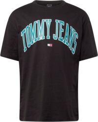 Tommy Jeans Tricou 'Varsity' negru, Mărimea XL