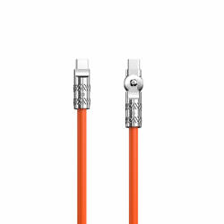 Dudao USB-C - USB-C Elforgatható Kábel - 1m 120W - Narancs (L24CC)