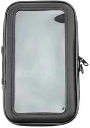 Hurtel Kerékpáros vízálló telefontartó, univerzális tok XL méret (Max telefon méret: 165 mm x 80 mm) fekete (kormány rögzítés nélkül)
