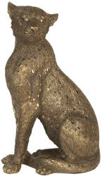 Clayre & Eef Figurina pantera polirasina aurie 14x11x27 cm (6PR3014) - storel Figurina
