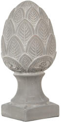 Clayre & Eef Decoratiune con ceramica gri 16x33 cm (6TE0398L) - storel