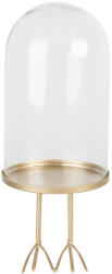 Clayre & Eef Platou decorativ metal cupola sticla 13x30 cm (6GL4040) Tava