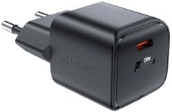 ACEFAST A73 Mini hálózati töltő 1xUSB-C csatlakozással PD 20W GaN - fekete