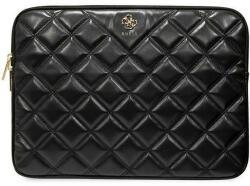 GUESS GUCS16ZPSQSSSSGK Quilted 4G 16" notebook táska - fekete