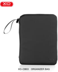 XO Tablet tartó táska pánttal, 10.9"-12.9", fekete, PU, XO CB03