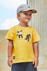 MAYORAL gyerek pamut póló QR kód a játékhoz sárga, nyomott mintás - sárga 116
