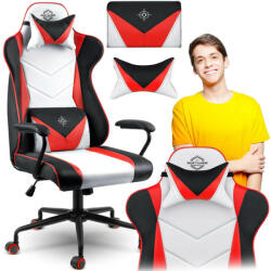 Sofotel Gamer szék Miss Fortune , ergonomikus , dönthető , eco , bőr , piros, fehér és fekete - Sofotel (2593)
