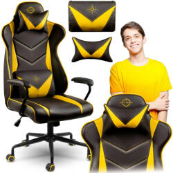 Sofotel Gamer szék Blitzcrank , ergonomikus , dönthető , eco bőr , sárga-fekete - Sofotel (2592)