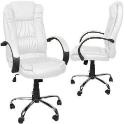 Malatec Irodai szék, eco-bőr - fehér, Malatec 23240 (5900779949225)