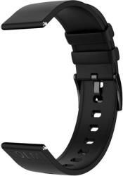 Colmi Silicone Smartwatch Strap Black 22mm (Strap Silicone Black) - scom