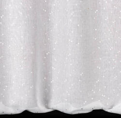  Rivia félig átlátszó függöny Fehér/ezüst 140x250 cm