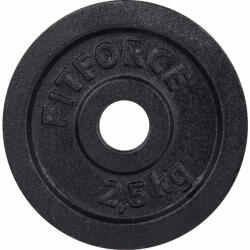 Fitforce Disc Greutate 2, 5kg Negru 30mm (6731036991)