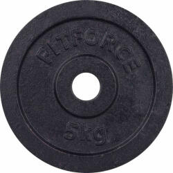 Fitforce Disc Greutate 5kg Negru 30mm (6731036992)
