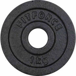Fitforce Disc Greutate 1kg Negru 30mm (6731036988)