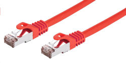 C-TECH Patchkábel Cat6, FTP, piros, 0.25m (CB-PP6F-025R)