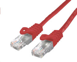 C-TECH Patchkábel Cat6, UTP, piros, 5m (CB-PP6-5R)