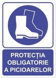  Indicator Protectia obligatorie a picioarelor, 148x210mm IPMA5POP