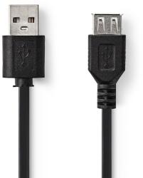 Nedis USB 2.0 hosszabbító kábel 3m - Fekete (CCGT60010BK30) (CCGT60010BK30)