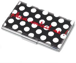 TROIKA Визитник Troika-WHITE DOTS (#CDC10-A114)