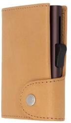 C-SECURE Картодържател C-SECURE XLV с портфейл, Saddle (XLV-WCH001-SAND-PU)