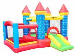 Pepita Castle XL Castel gonflabil 295x260x205cm cu piscină cu bile și tobogan #albastru-roșu (NT-62064)