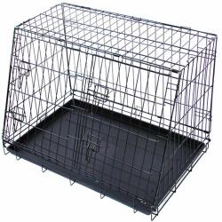  ABC-ZOO Cușcă metalică pentru câini în mașină 79, 5 x 56, 5 cm, neagră