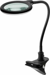 Goobay 65577 LED Asztali Csiptetős lámpa nagyítóval - Fekete (65577)