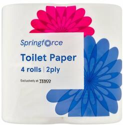 Springforce toalettpapír, 2 rétegű, 4 tekercs