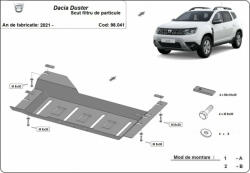Scut Protection Dacia Duster, 2021-2024 - Acél részecskeszűrő védő lemez