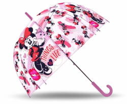  EUROSWAN Kilövő átlátszó esernyő Minnie Life POE, átmérő 70 cm