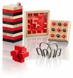 Woodyland 5 az 1-ben mini fa társasjáték szett - Woodyland (92209) - innotechshop