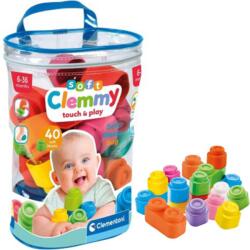 Clementoni Clemmy: Puha színes építőkockák babáknak 40db-os szett - Clementoni (17878) - innotechshop