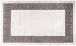 vidaXL fehér-fekete mosható csúszásgátló szőnyeg 120 x 170 cm (373988)