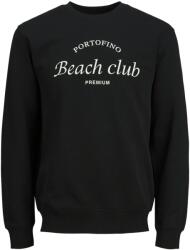 JACK & JONES Bluză de molton 'Ocean Club' negru, Mărimea XL