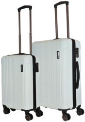 HaChi Atlanta fehér 4 kerekű kabinbőrönd és közepes bőrönd (Atlanta-S-M-feher)