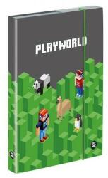 Oxybag PlayWorld füzetbox - A5 - zöld-szürke (IMO-KPP-8-74224)