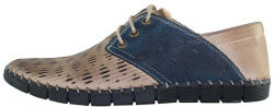 Dogati Pantofi barbati, Dogati, 106-08-53-Bej, casual, piele naturala, perforati, cu talpa joasa, bej (Marime: 41)