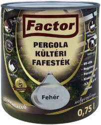 Festékbázis Factor Pergola fehér 10 l kültéri fafesték
