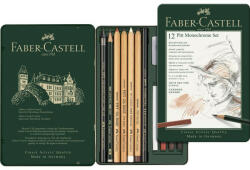 Faber-Castell AG Pitt Monochrome Szett 12 Darab/Doboz Kicsi Fém Dobozban (ST112975)